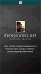 Mobile Screenshot of deregowski.net